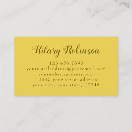 抽象芸術ハニカム養蜂家 名刺 (裏面)