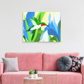 抽象芸術ハミングバードキャンバスアート キャンバスプリント (インサイチュ (リビング))