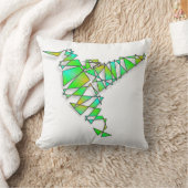 抽象芸術ハミングバード クッション (ブランケット)