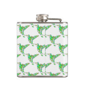 抽象芸術ハミングバード フラスク (裏面)