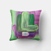 抽象芸術ハムサ枕 クッション (裏面)