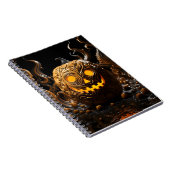 抽象芸術ハロウィンオレンジセラミックパンプキン ノートブック (右側)