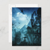 抽象芸術ハロウィーンの背景 ポストカード (正面/裏面)