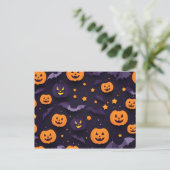 抽象芸術ハロウィーンデザイン ポストカード (スタンド正面)