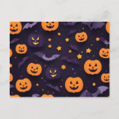 抽象芸術ハロウィーンデザイン ポストカード (正面)