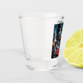 抽象芸術ハローウィンパーティ ショットグラス (左)