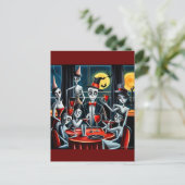 抽象芸術ハローウィンパーティ ポストカード (スタンド正面)