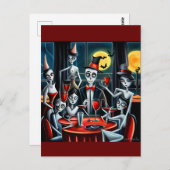 抽象芸術ハローウィンパーティ ポストカード (正面/裏面)