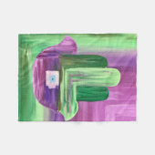 抽象芸術ハンサフリースブランケット フリースブランケット (正面(横))