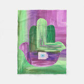 抽象芸術ハンサフリースブランケット フリースブランケット (正面)