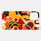 抽象芸術ハンドスケッチジオメトリシェイプブラシストローク Case-Mate iPhoneケース (裏面 (横))