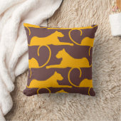 抽象芸術ハンドスケッチヒョウcheetahパンサーキャット クッション (ブランケット)