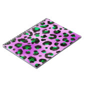 抽象芸術ハンドスケッチフューリーブラシストロークのシームレス ノートブック (左側)