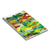 抽象芸術ハンドドロー油絵画組成物colo ノートブック (右側)