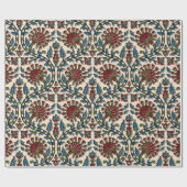 抽象芸術ハンドブロックajrakhプリント背景デザイン ラッピングペーパー (フラット)