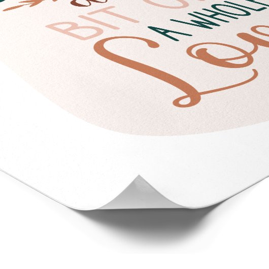 抽象芸術ハンドレターテラコッタファミリー引用文 ポスター (角)