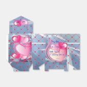 抽象芸術ハートウェディングパーティーお祝い フェイバーボックス (折り畳みなし)