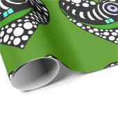 抽象芸術ハートオンラブバレンタインデラッピング紙 ラッピングペーパー (ロールコーナー)