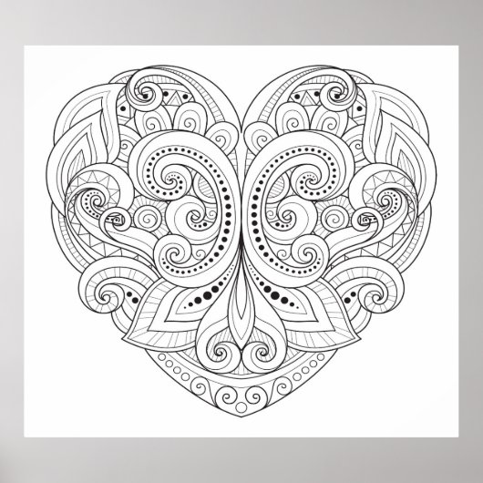 抽象芸術ハートドードル2 ポスター (正面)