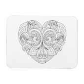 抽象芸術ハートドードル マグネット (横)