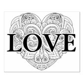 抽象芸術ハートドードル ラバースタンプ (インプリント)