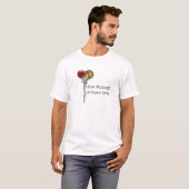 抽象芸術ハートバルーンのカスタマイズ可能なTシャツ Tシャツ (正面フル)