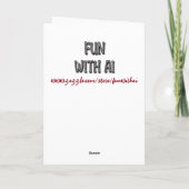 抽象芸術ハートバレンタインデー共鳴 カード (裏面)