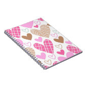 抽象芸術ハートパターン ノートブック (右側)