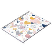 抽象芸術ハートパターン ノートブック (左側)