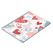 抽象芸術ハートパターン ノートブック (左側)