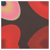 抽象芸術ハートパターン ファブリック (クローズアップ)