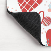 抽象芸術ハートパターン マウスパッド (コーナー)