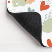 抽象芸術ハートパターン マウスパッド (コーナー)