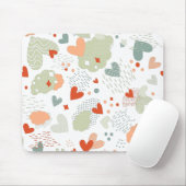 抽象芸術ハートパターン マウスパッド (マウス)