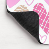 抽象芸術ハートパターン マウスパッド (コーナー)