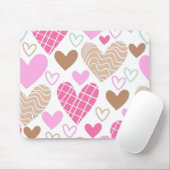 抽象芸術ハートパターン マウスパッド (マウス)