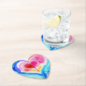 抽象芸術ハートレイヤコースター、表現芸術 ペーパーコースター (インサイチュ)