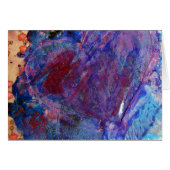 抽象芸術ハート混合メディアコラージュ (正面横)