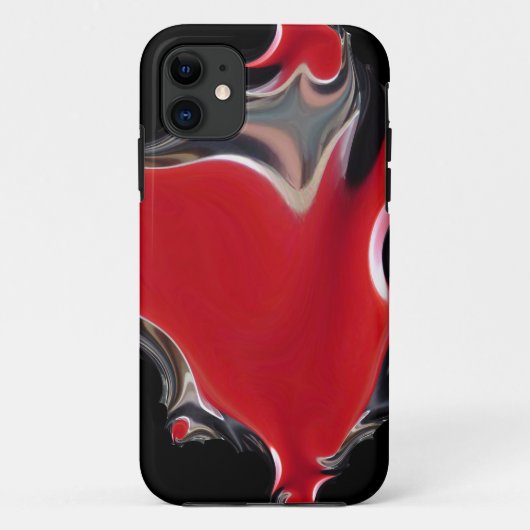 抽象芸術ハート火災 Case-Mate iPhoneケース (裏面)