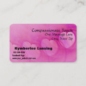 抽象芸術ハート線アートワーク 名刺 (正面)