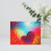 抽象芸術ハート芸術 ポストカード (スタンド正面)