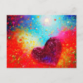 抽象芸術ハート芸術 ポストカード (正面)