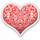 抽象芸術ハート シール (正面)