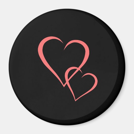 抽象芸術ハート マグネット (正面)