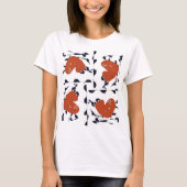 抽象芸術ハート Tシャツ (正面)