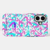 抽象芸術ハートiPhone 16ケース Case-Mate iPhoneケース (裏面 (横))