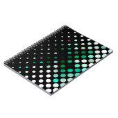 抽象芸術ハーフトーンの背景パターン。幾何学的co ノートブック (左側)