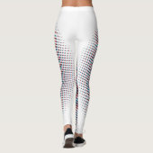 抽象芸術ハーフトーンパルス円 レギンス (裏面)