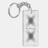 抽象芸術ハーフトーン円X Thunder_Cove キーホルダー (正面左)