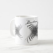 抽象芸術ハーフトーン円X Thunder_Cove コーヒーマグカップ (正面左)